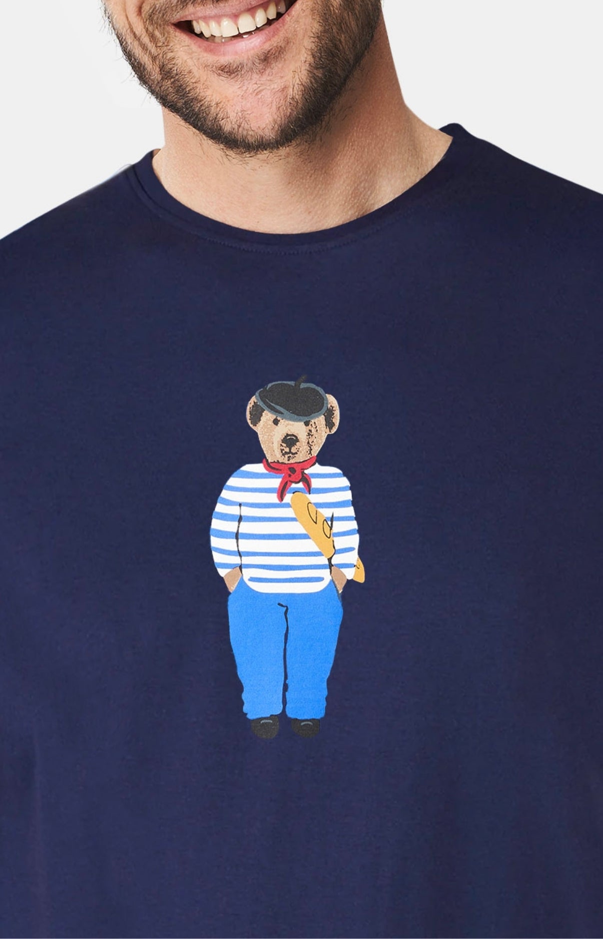 Maxi Tee-shirt Homme Teddy In Paris Marine 2