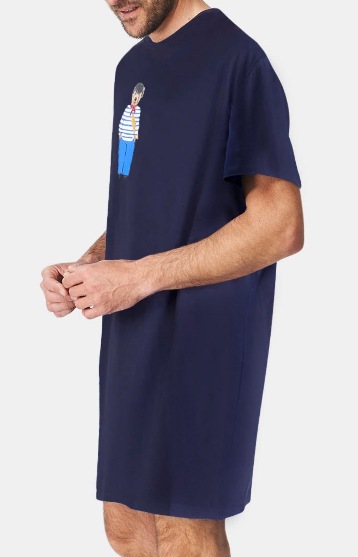 Maxi Tee-shirt Homme Teddy In Paris Marine 4