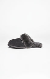 Mules Femme Laine Gris 2