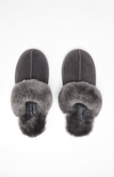 Mules Femme Laine Gris 3