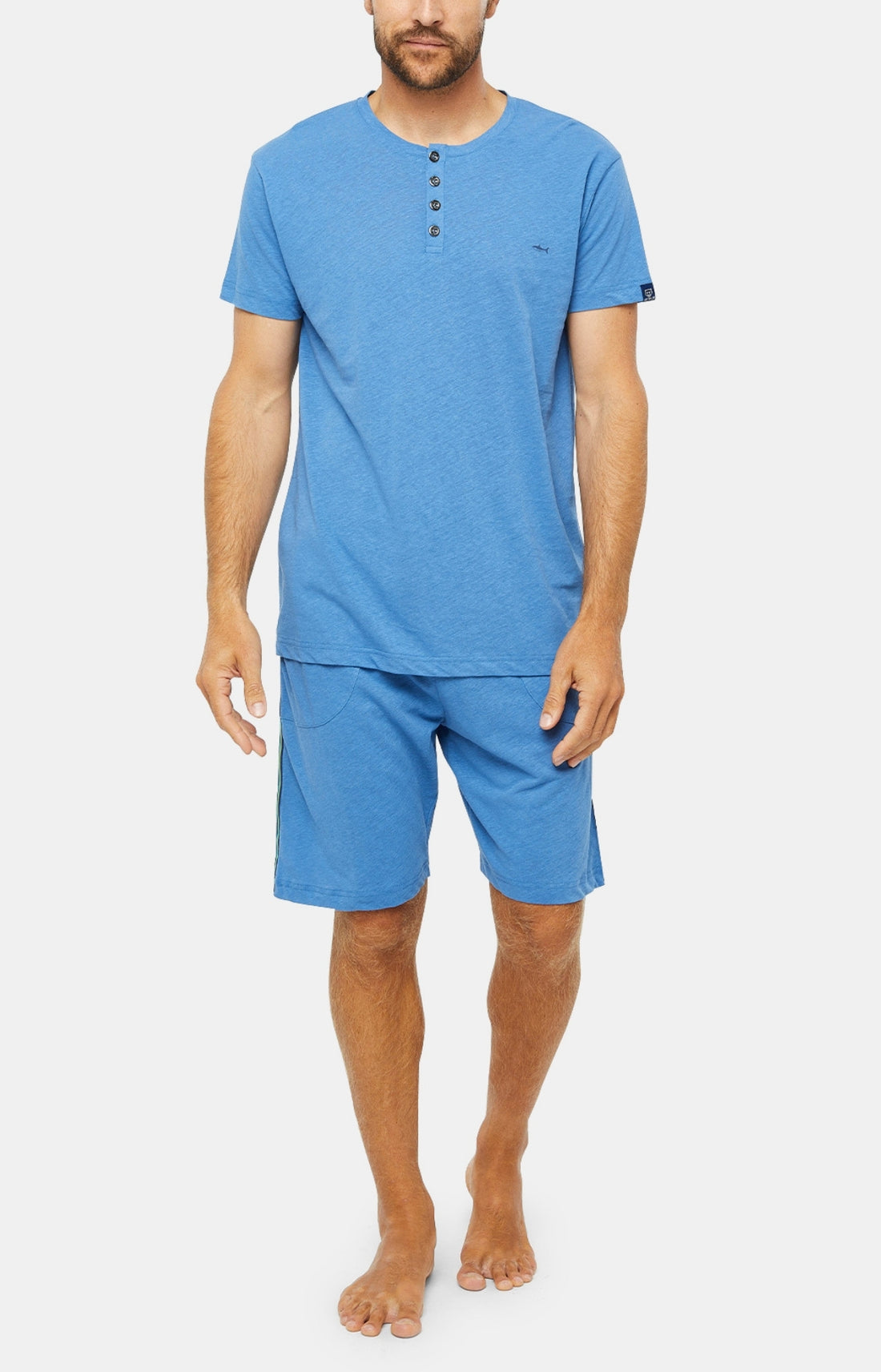 Pyjashort Homme Bleu 8