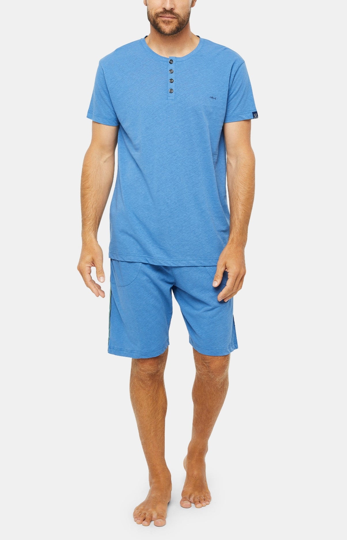 Pyjashort Homme Bleu 8