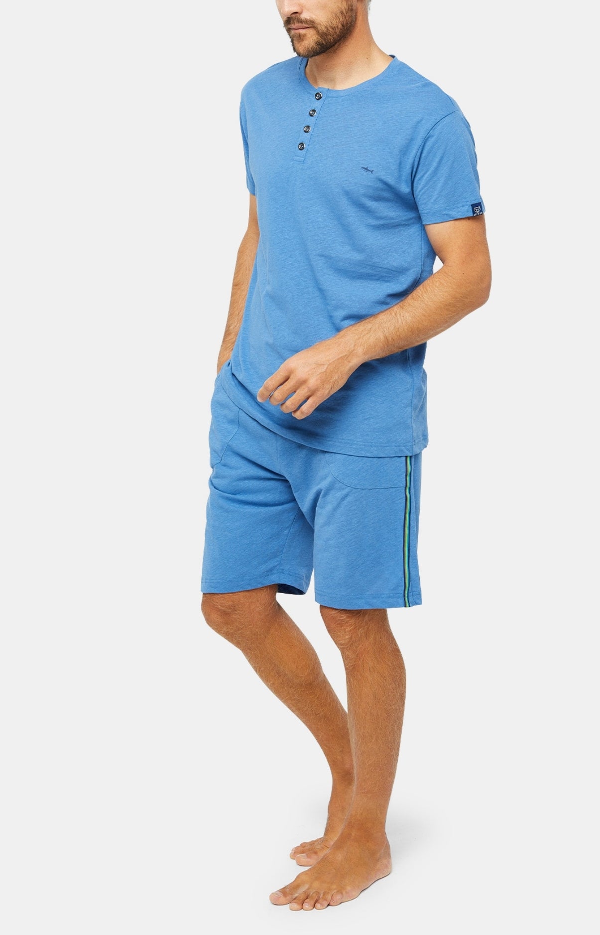 Pyjashort Homme Bleu 9