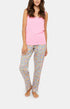 Débardeur Femme Coton et lin Rose 1