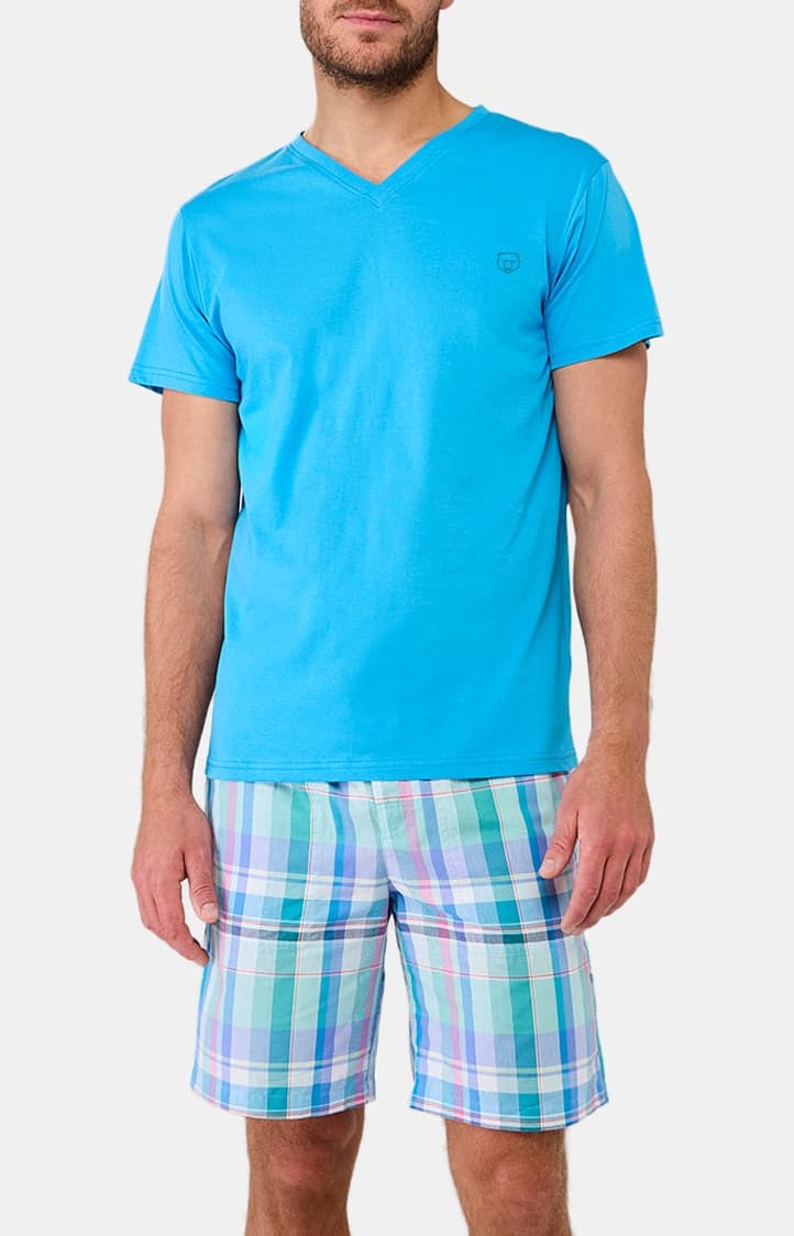Tee-shirt Homme Bleu 5