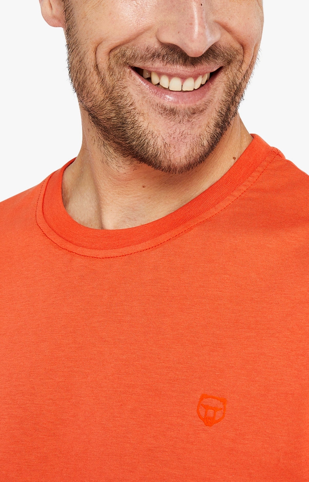 Tee-shirt Homme manches courtes Coton Orange 20