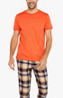 Tee-shirt Homme manches courtes Coton Orange 16