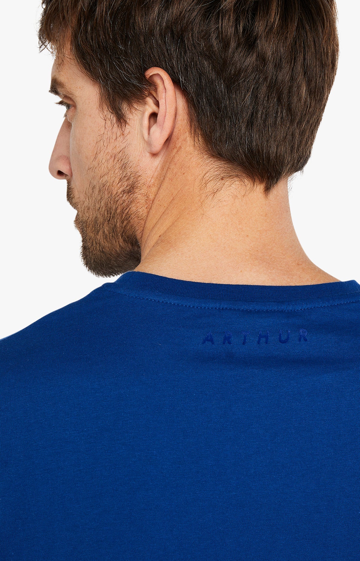 Tee-shirt Homme manches courtes Coton Bleu 27
