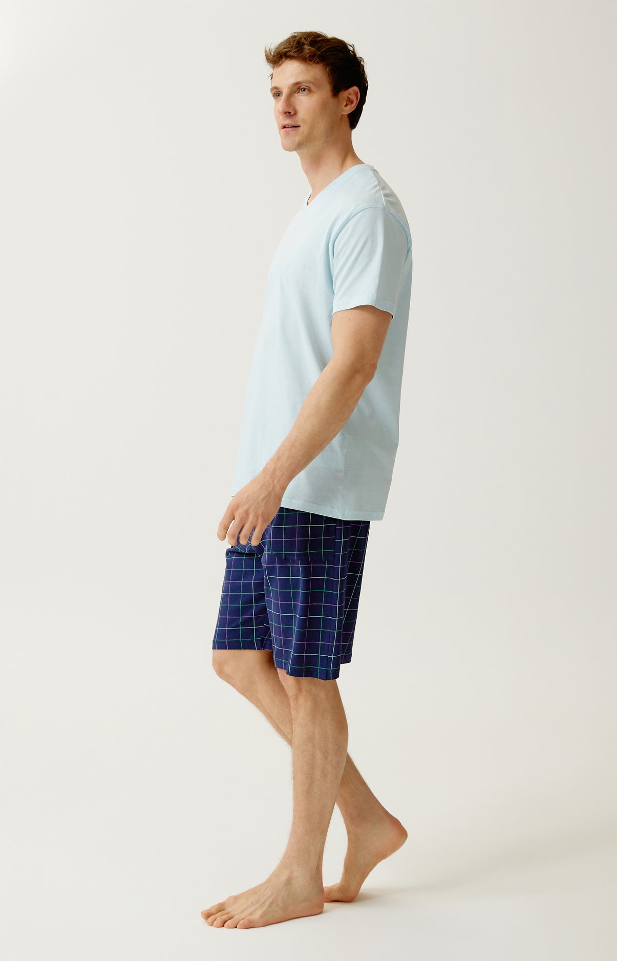 Tee-shirt en jersey de coton léger - Ciel