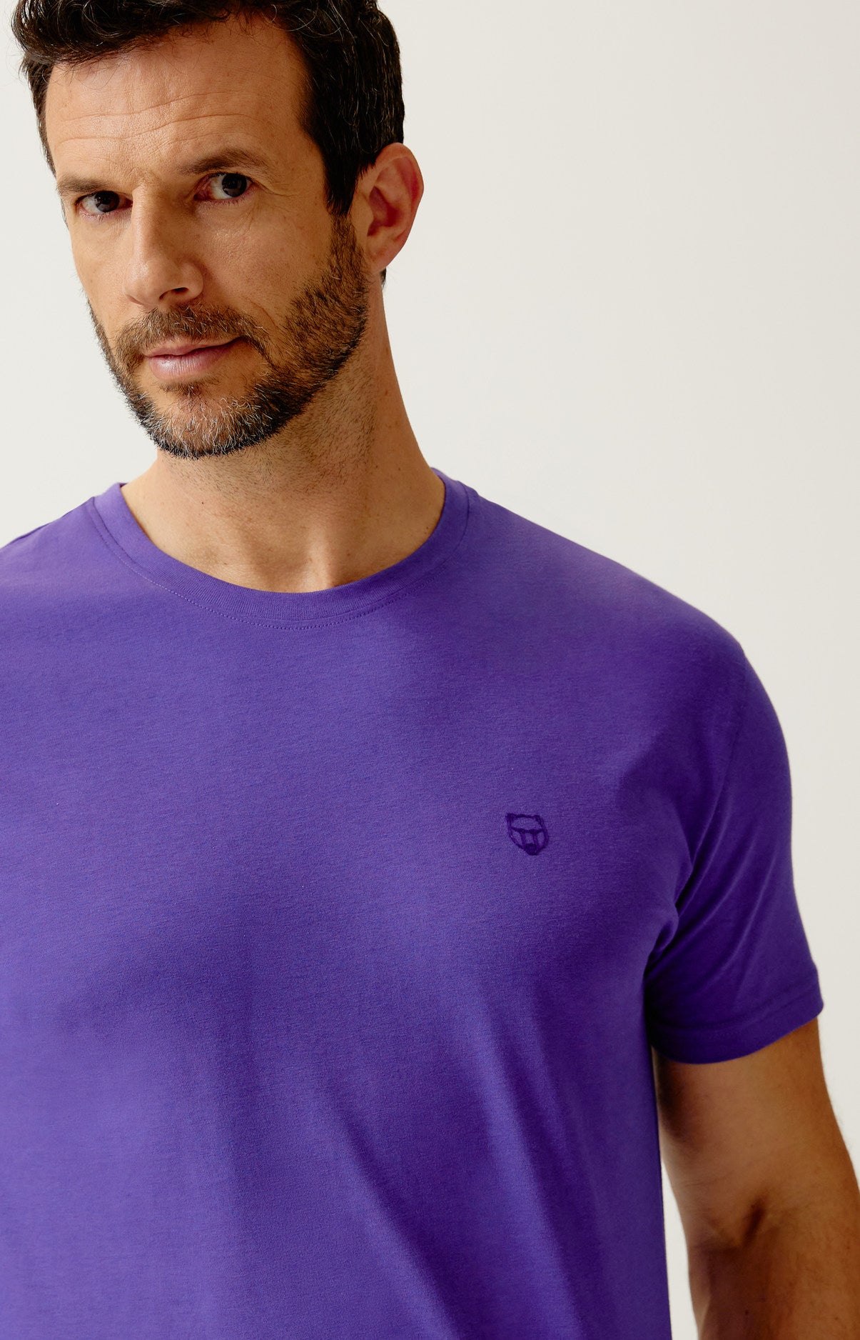 Tee-shirt en jersey de coton léger - Violet