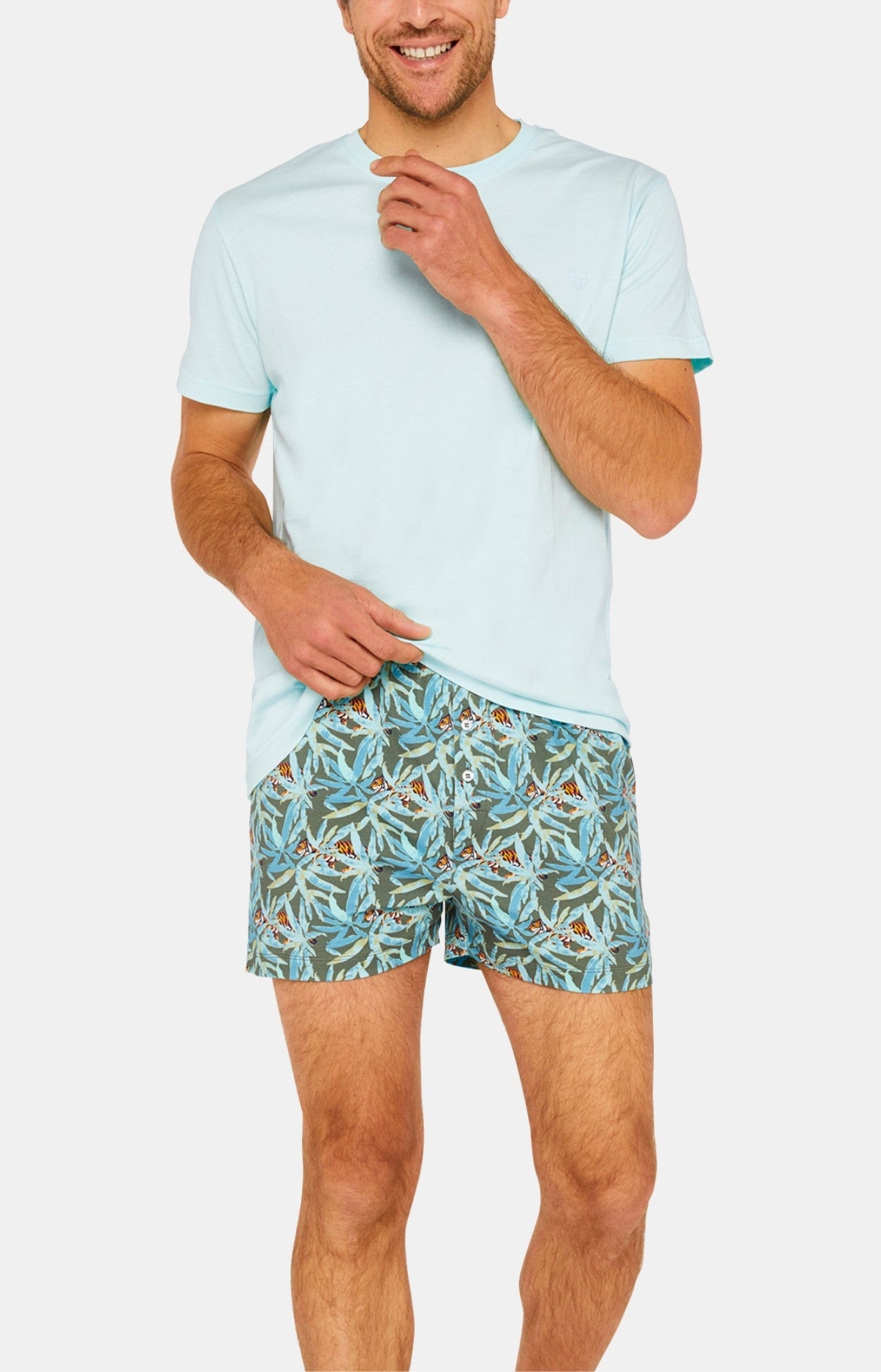 Tee-shirt Homme manches courtes Coton Bleu 13