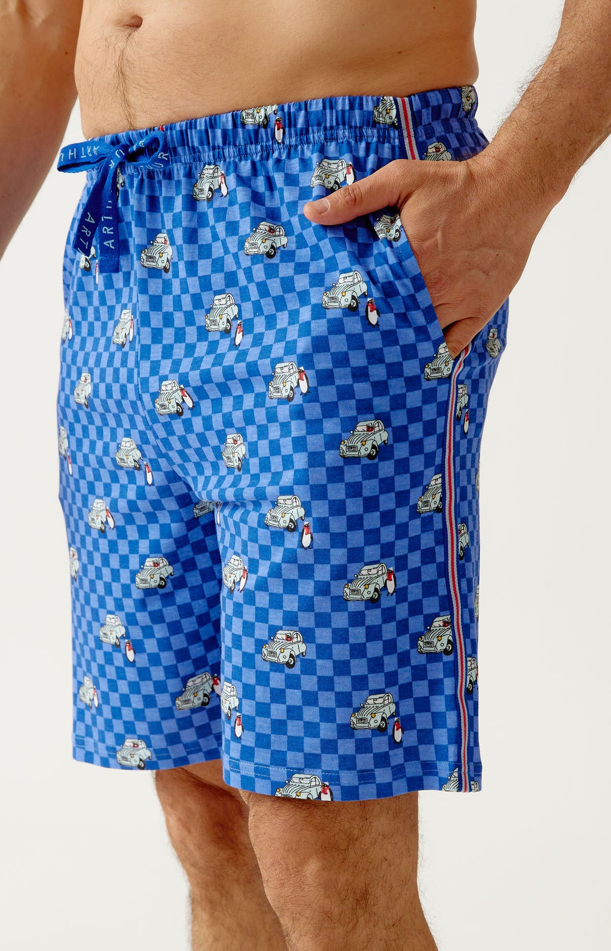 Pyjashort en jersey de coton léger - Lent au démarrage