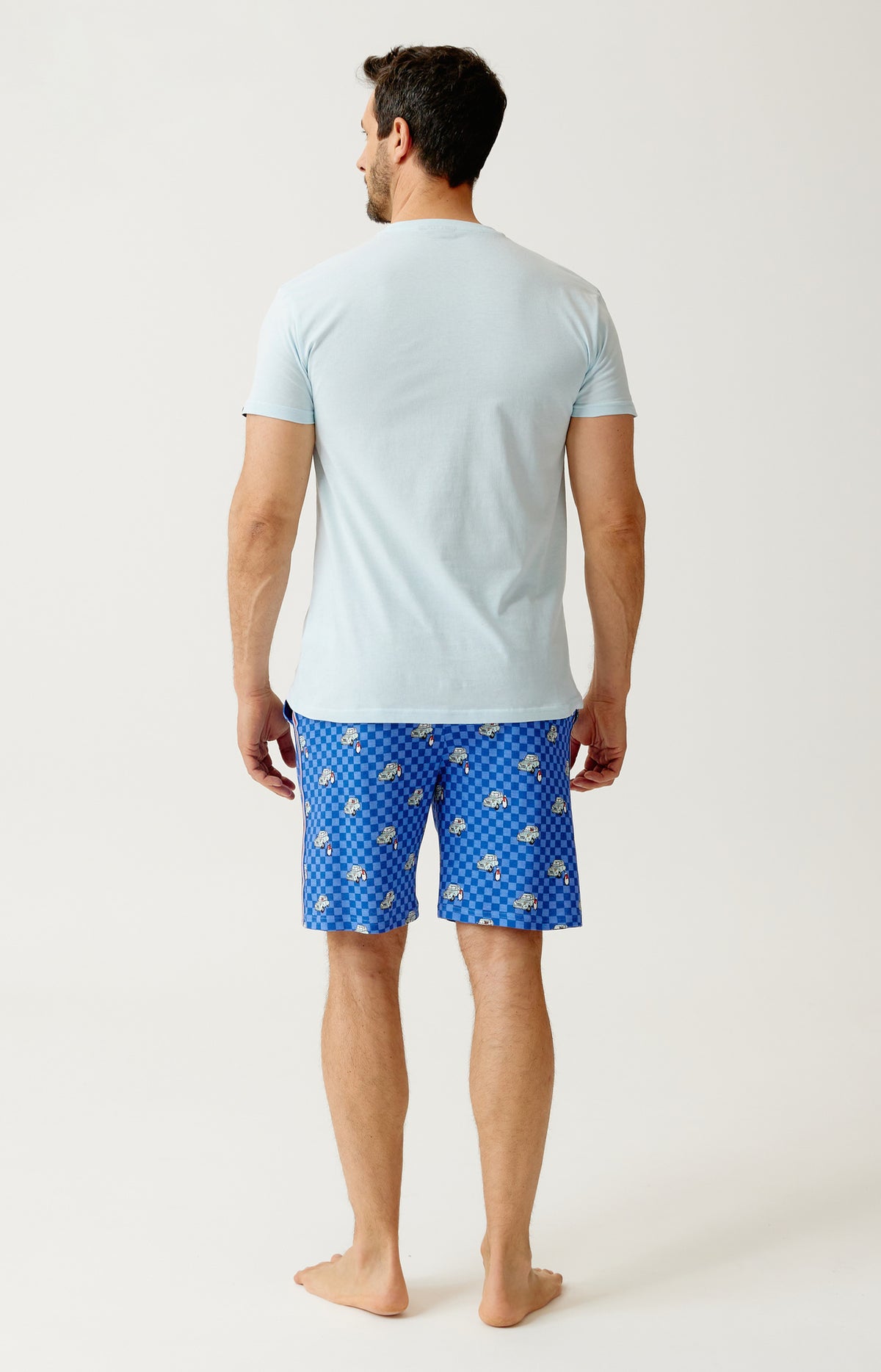 Pyjashort en jersey de coton léger - Lent au démarrage