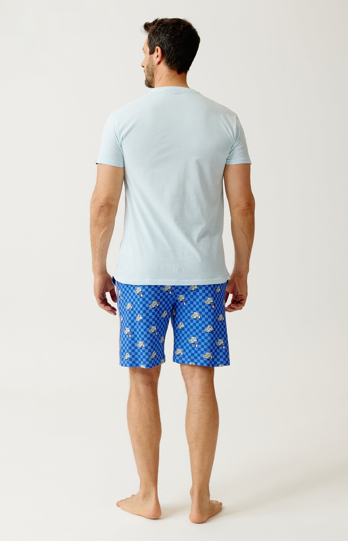 Pyjashort en jersey de coton léger - Lent au démarrage