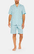 Pyjashort boutonné Homme Ananas Bleu 1