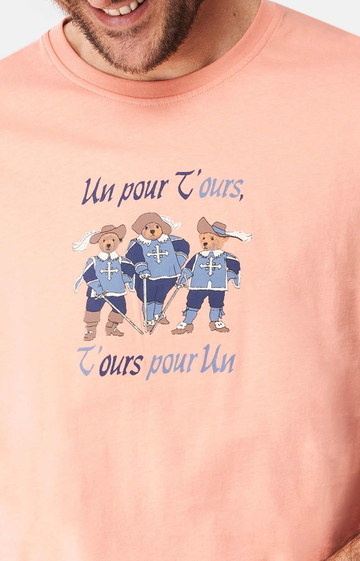 Pyjashort Homme Teddy Mou(r)squetaire Bleu 2