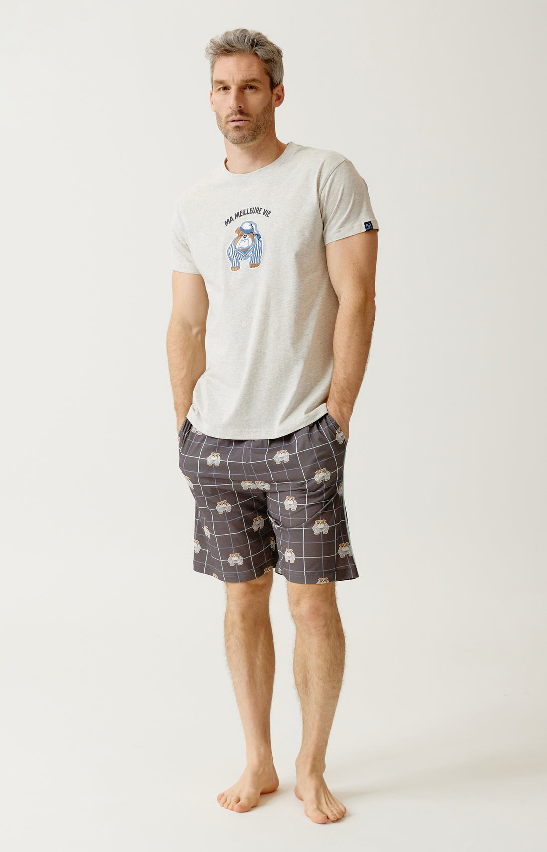 Pyjashort en jersey de coton léger - Ma meilleure vie