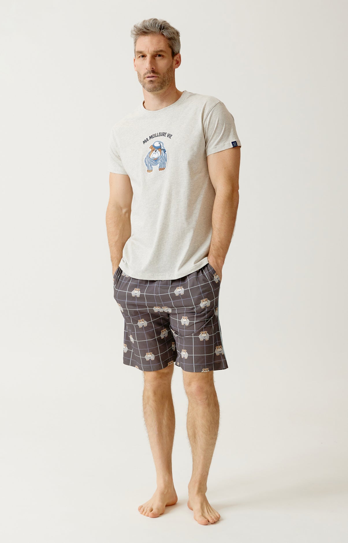 Pyjashort en jersey de coton léger - Ma meilleure vie