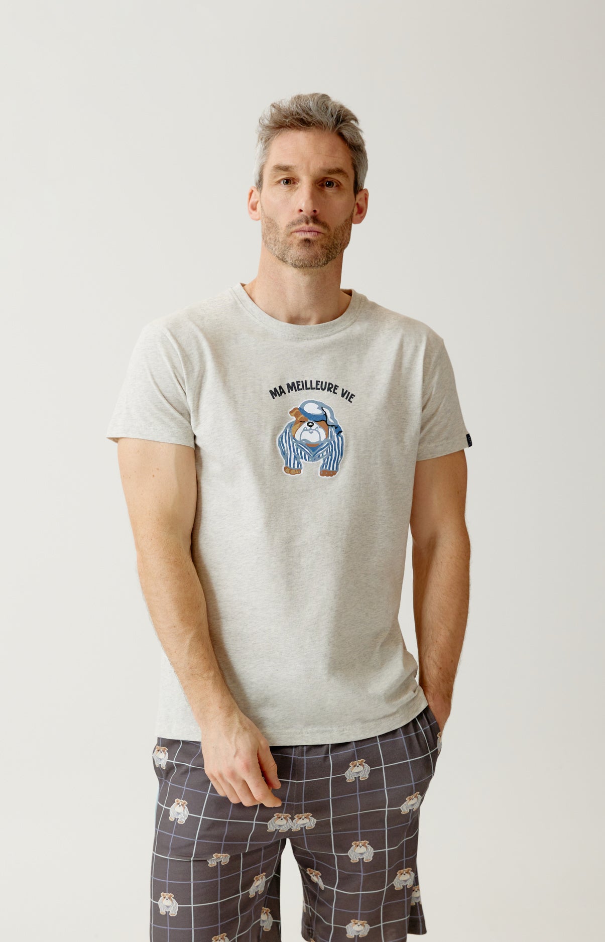 Pyjashort en jersey de coton léger - Ma meilleure vie