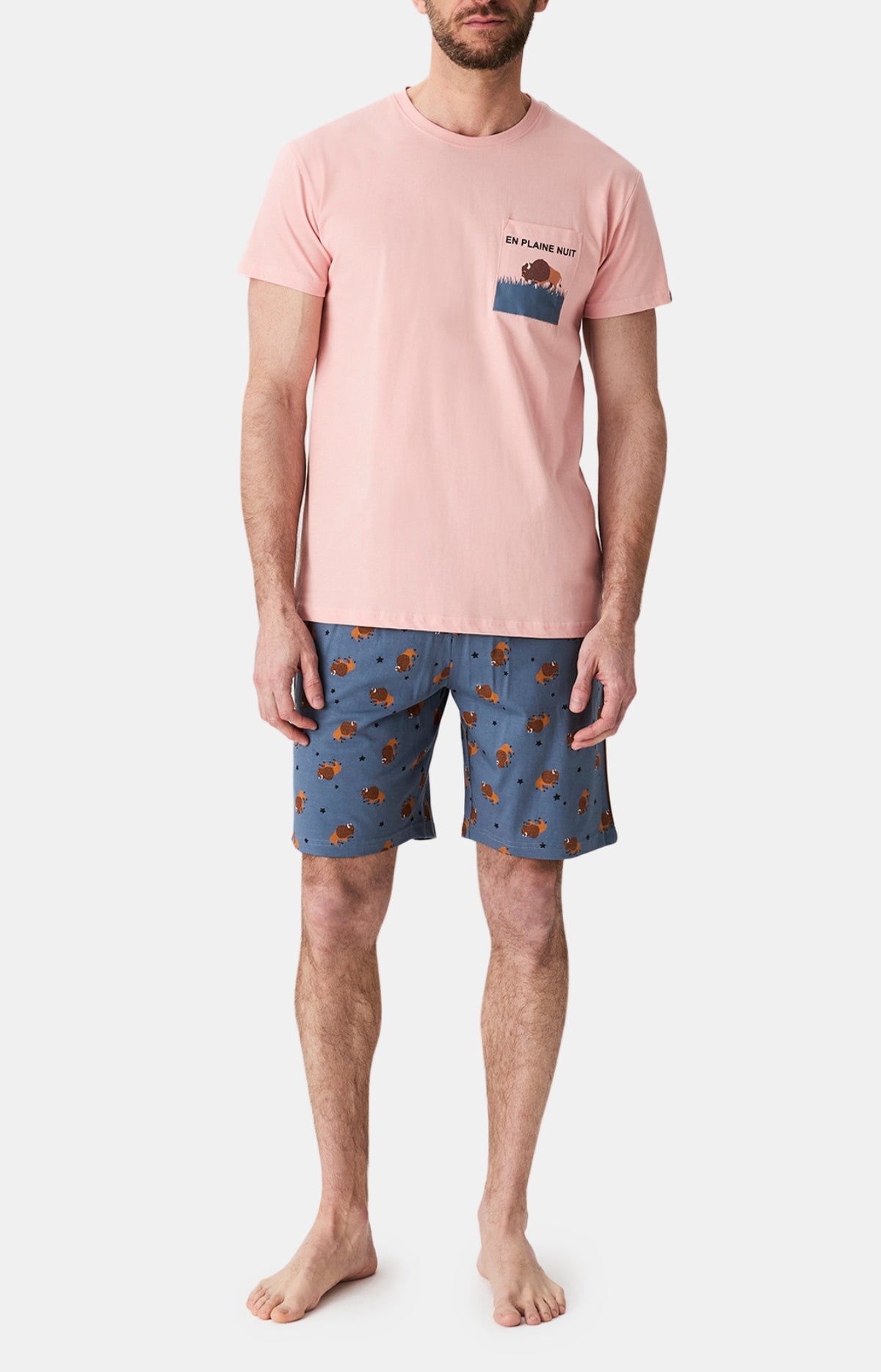 Pyjamas Homme En Plaine nuit ARDOISE 1