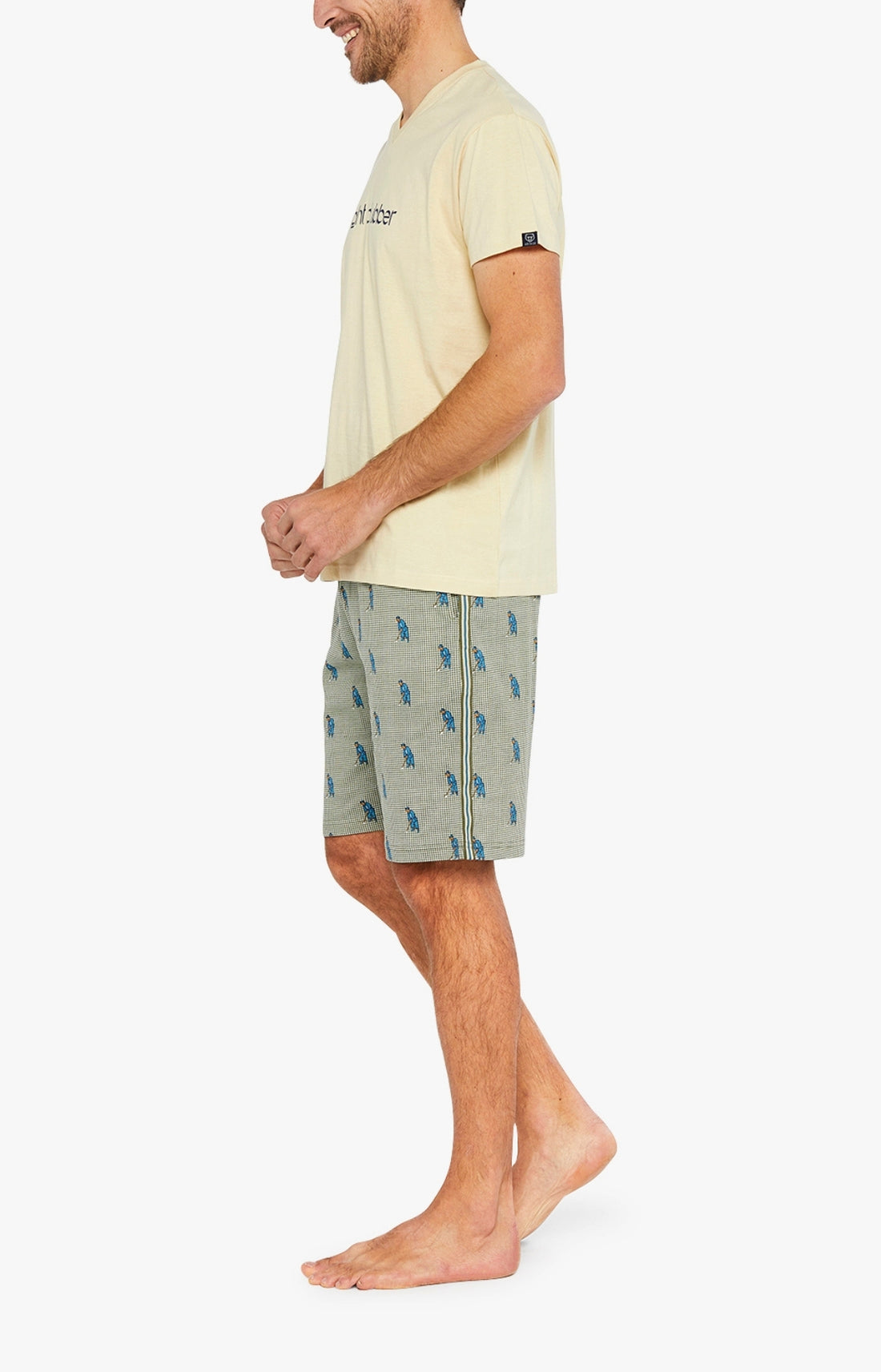 Pyjashort Homme Night Clubber Vert 2