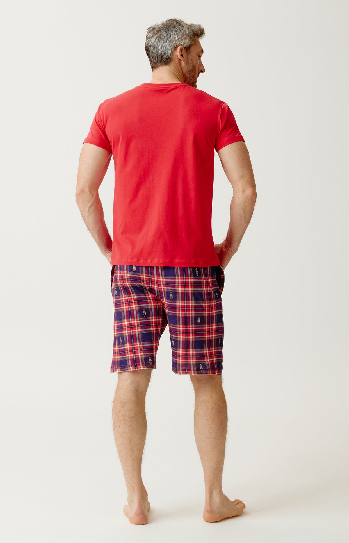 Pyjashort en jersey de coton léger - Léon