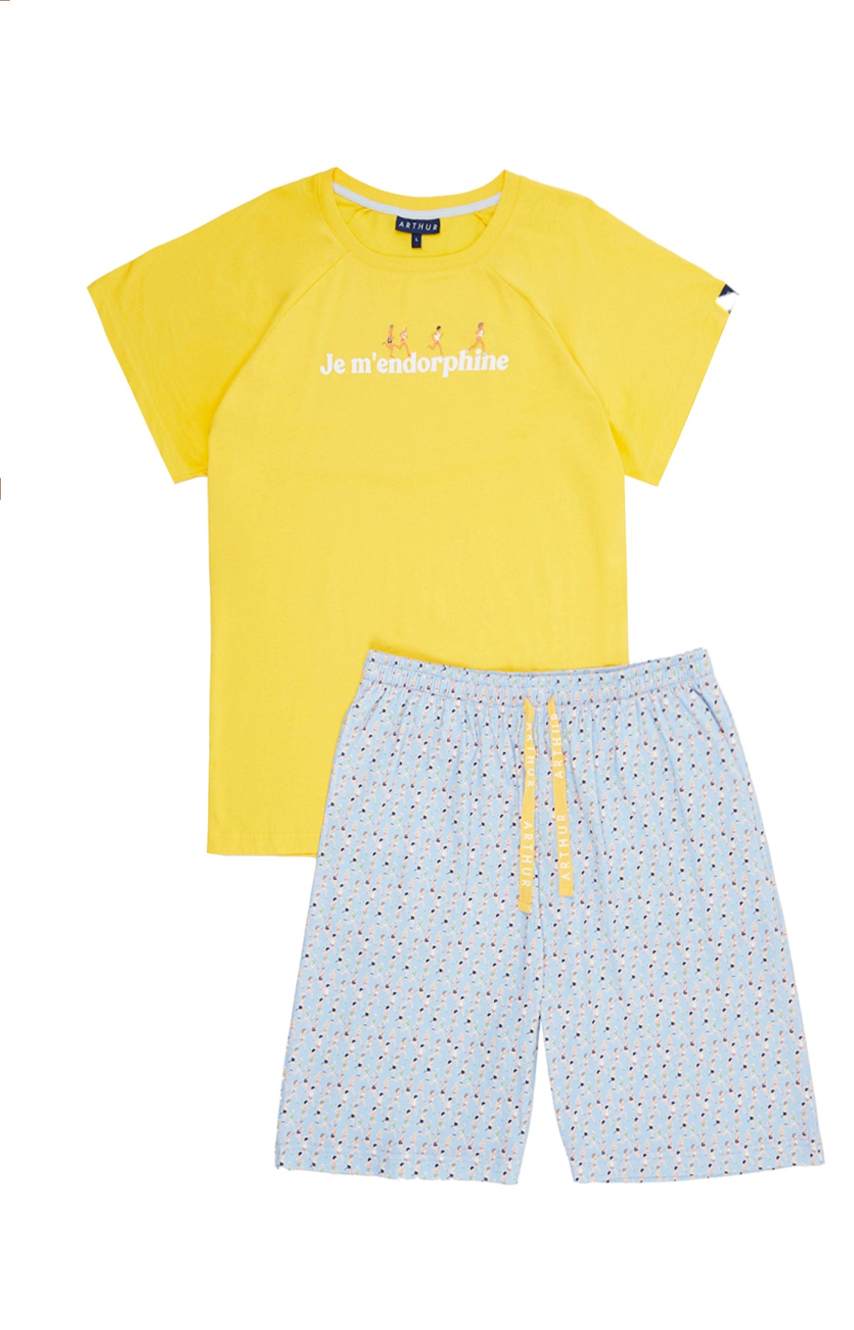 Pyjashort Homme Marathon Bleu 3
