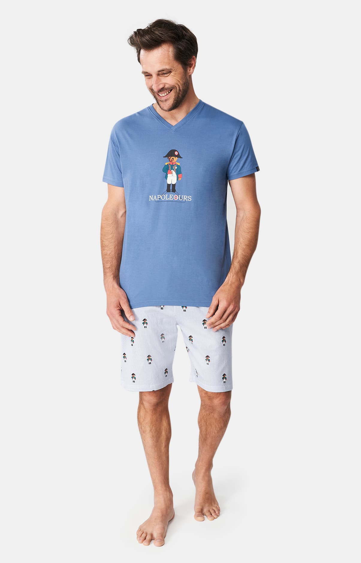 Pyjashort Homme Napoléours Bleu 1