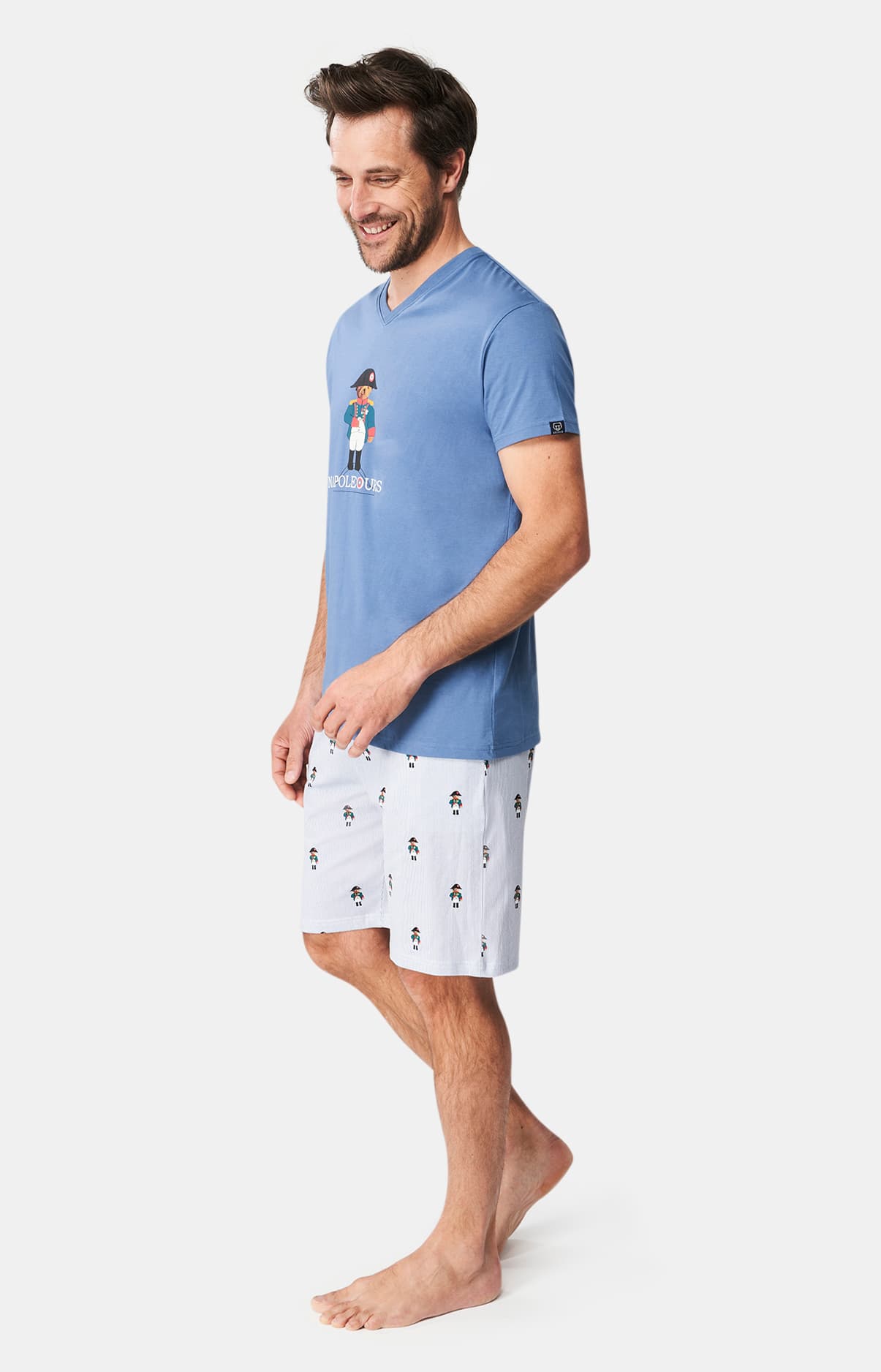 Pyjashort Homme Napoléours Bleu 4