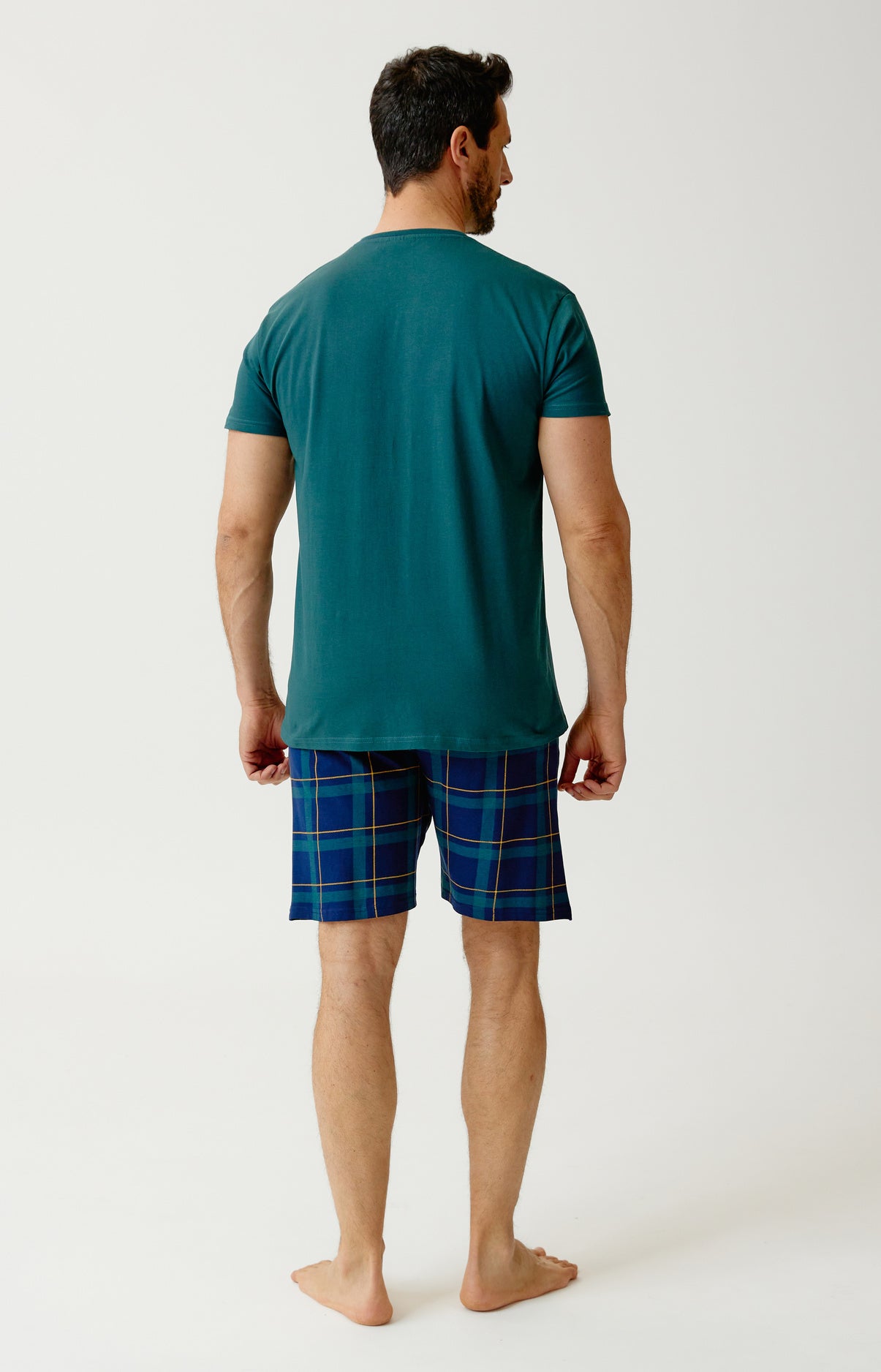 Pyjashort Homme Marine 5