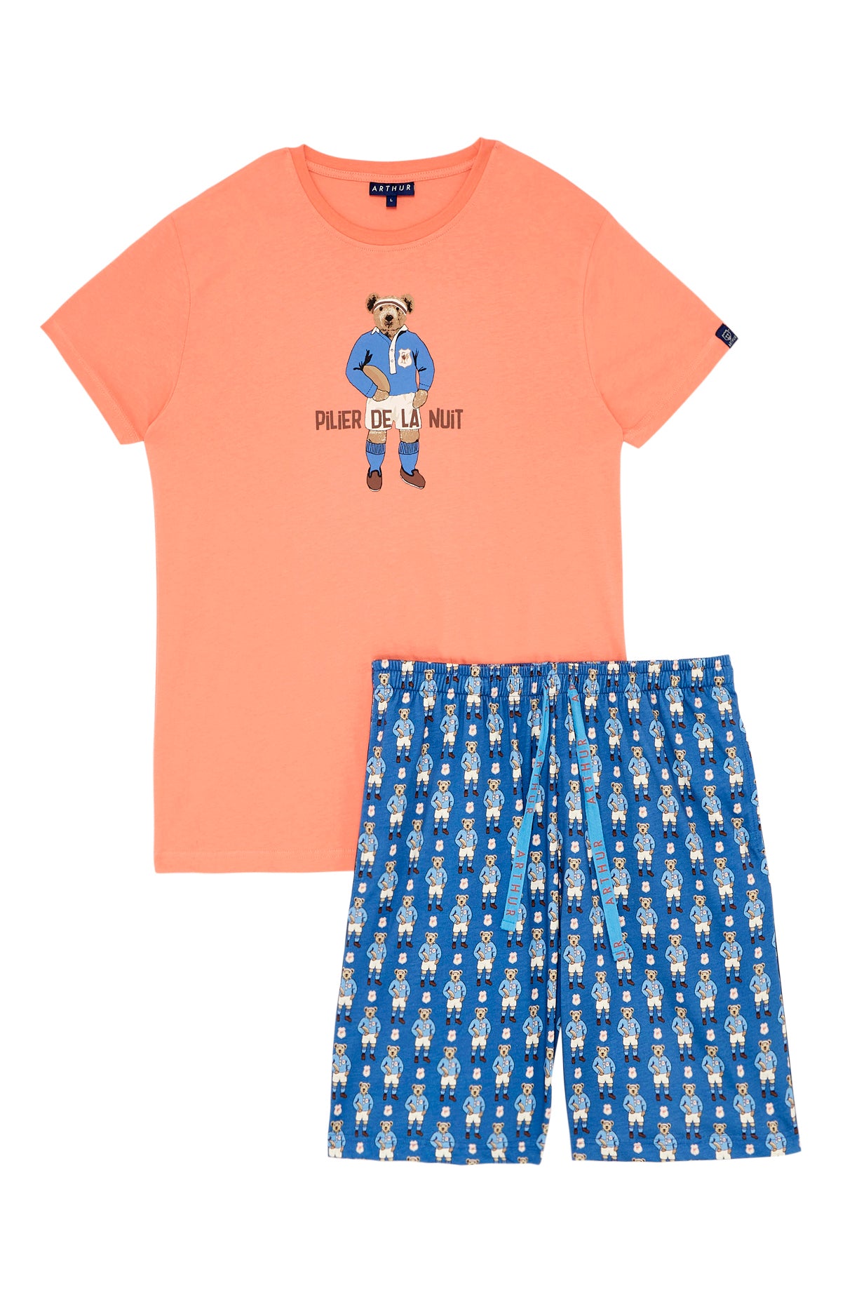Pyjashort Homme Pilier de la Nuit Bleu 3