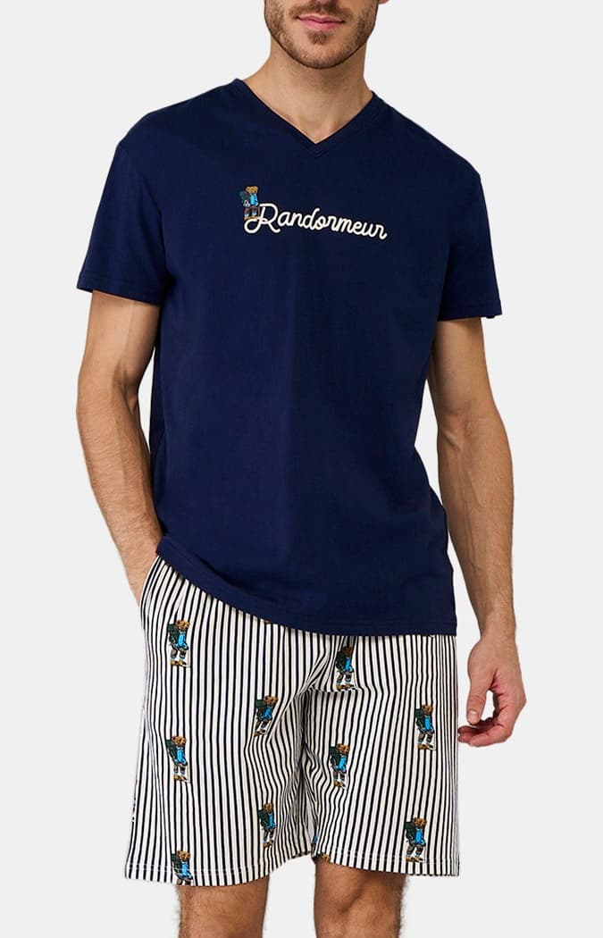 Pyjashort Randormeur - Marine 1