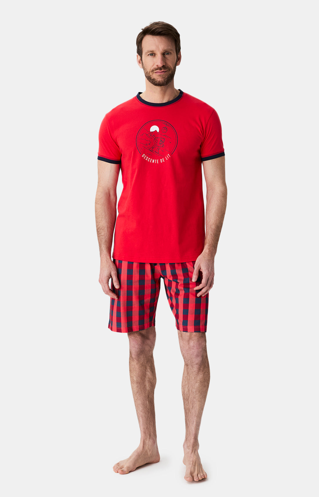 Pyjamas Homme Descente de lit ROUGE 1