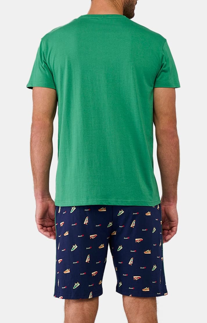 Pyjashort Homme Sneakers Marine 6