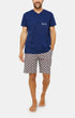 Pyjashort Homme Teddy Blanc et Ivoire 18