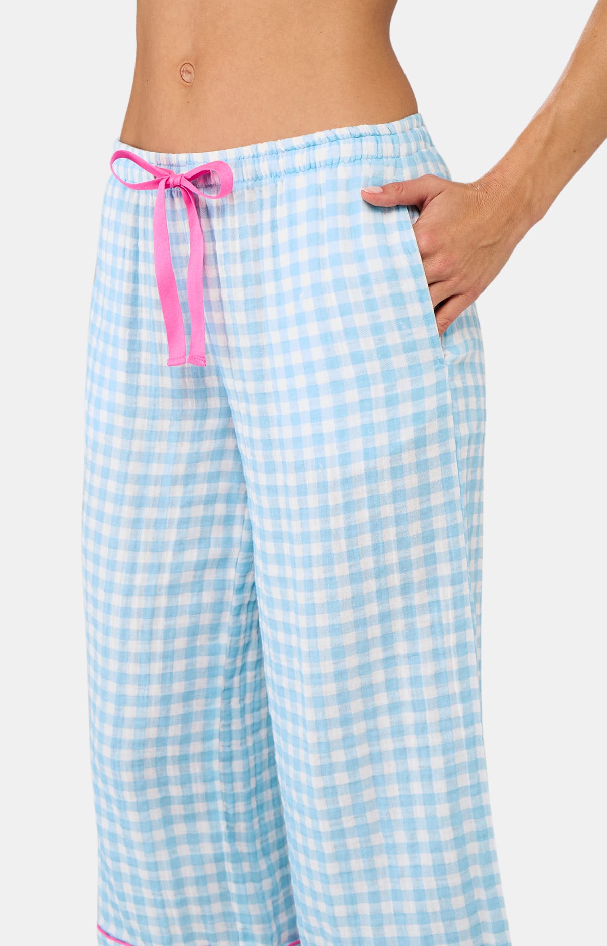 Pyjacorsaire vichy turquoise Lagon 7