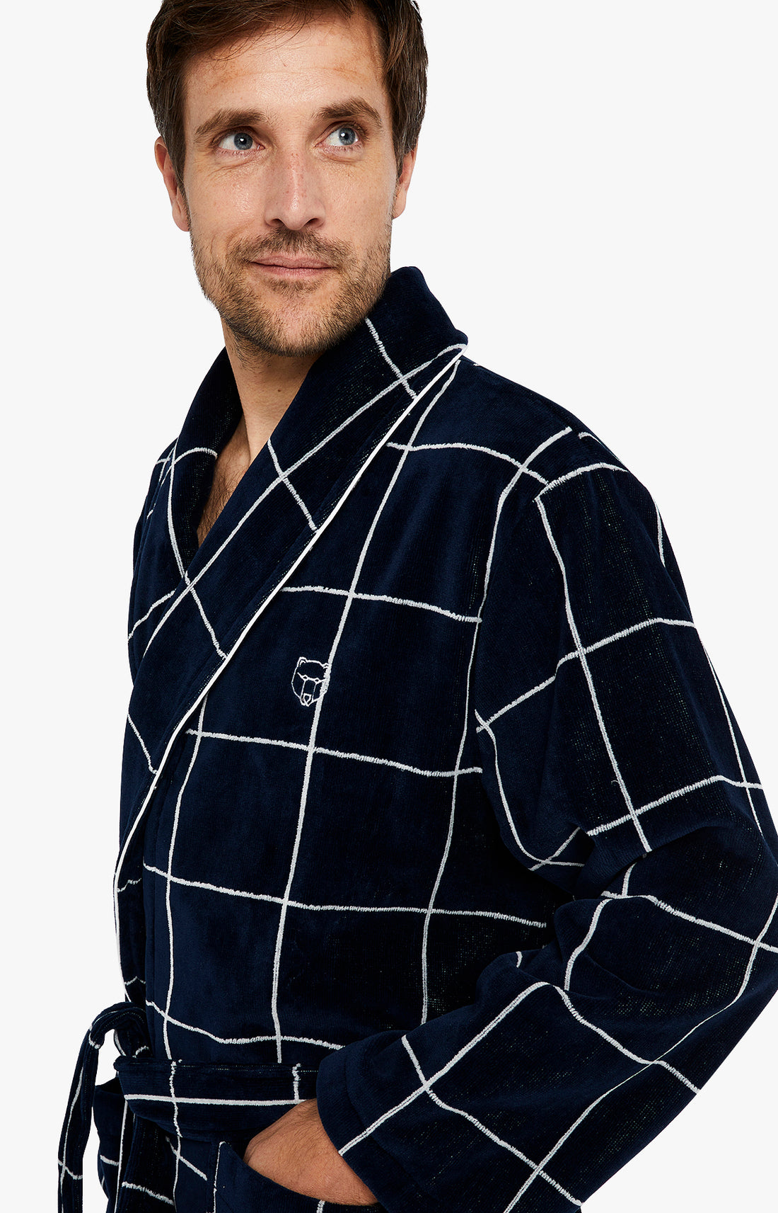 Peignoir Homme Lewis Marine 2