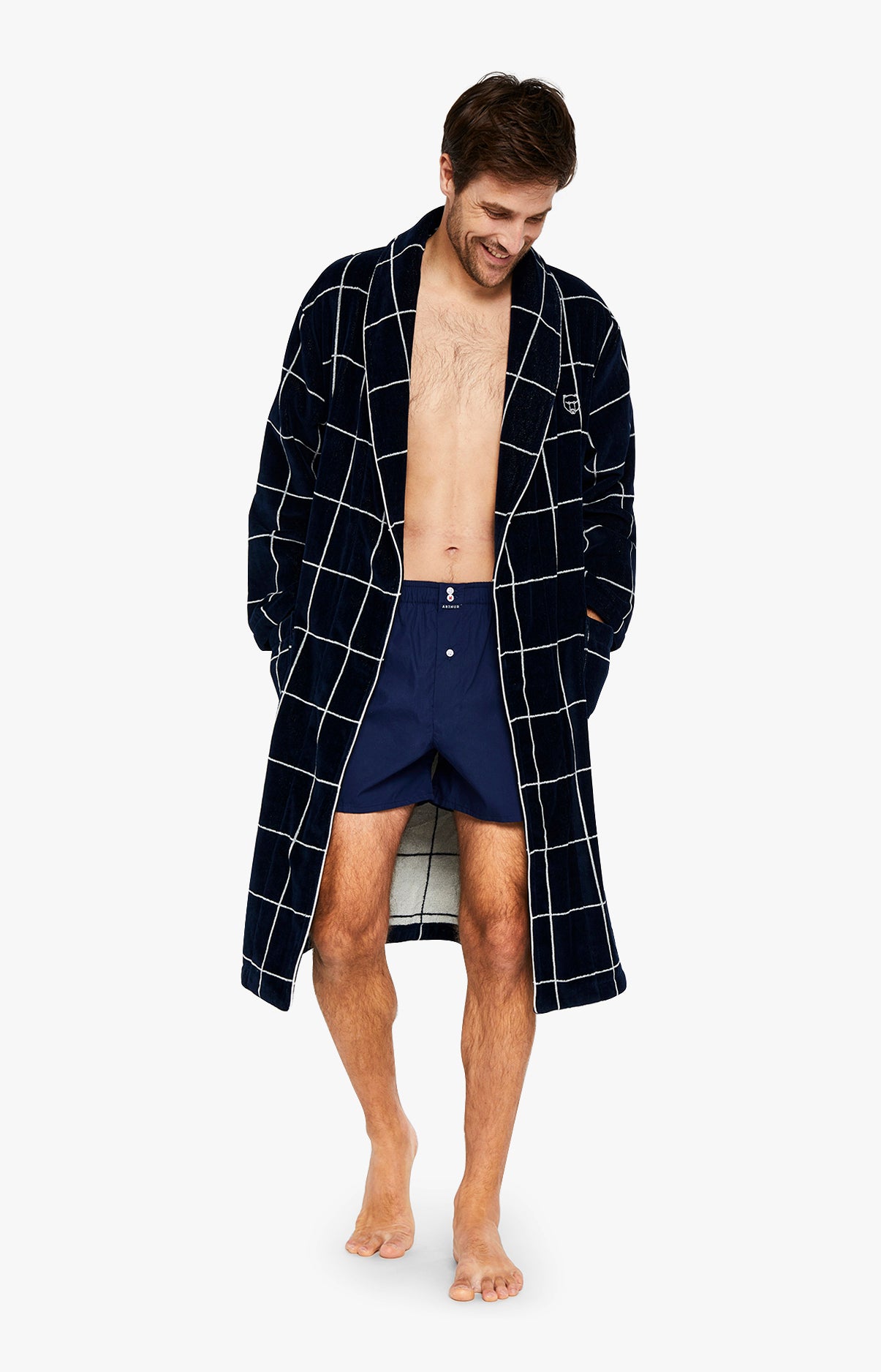 Peignoir Homme Lewis Marine 1