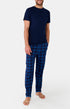 Pantalon Homme Carreaux Marine 1