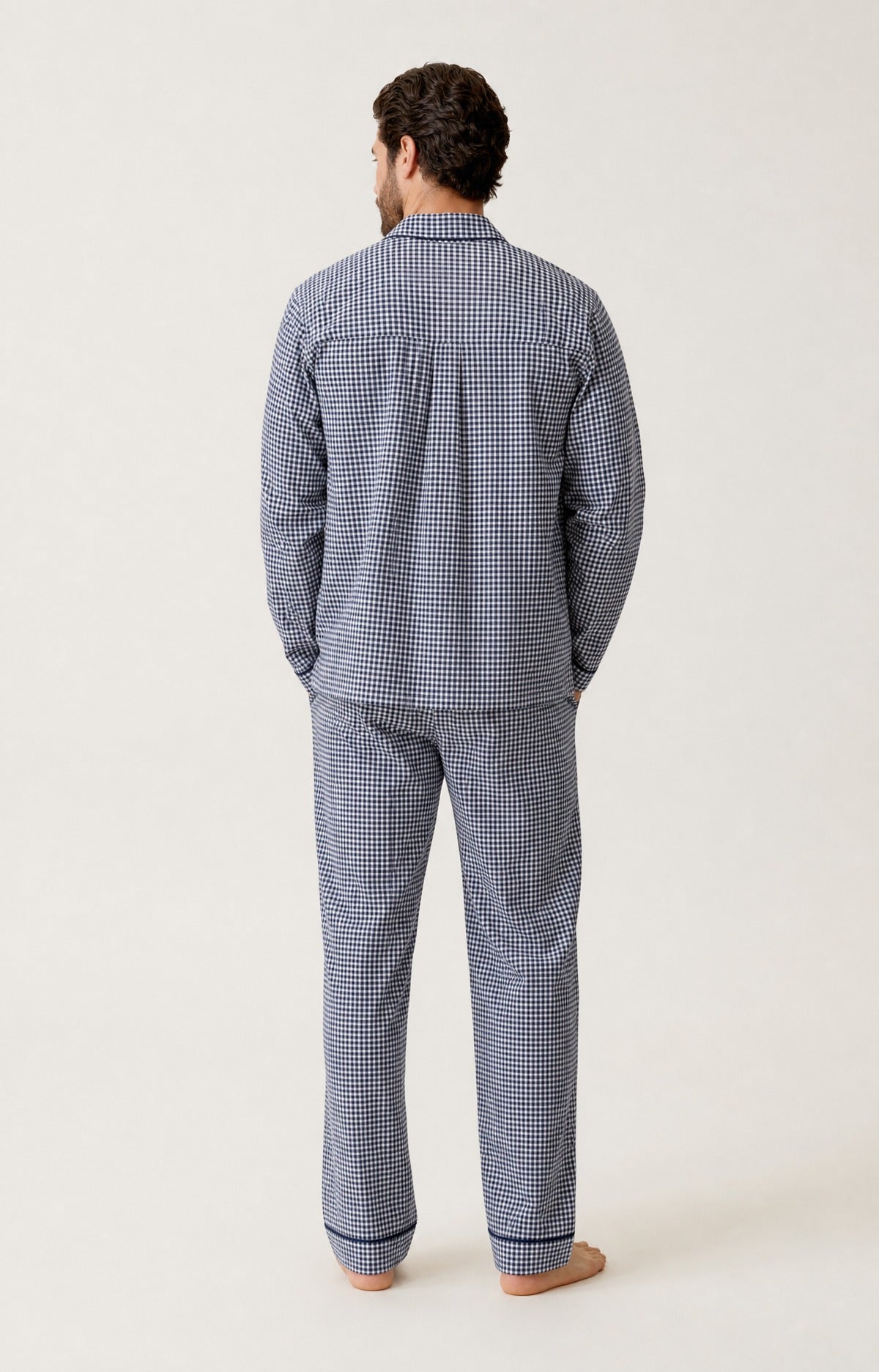 Pyjama boutonné en flanelle de coton - Elie