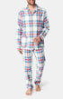 Pyjama long boutonné Femme Logan Blanc et Ivoire 1