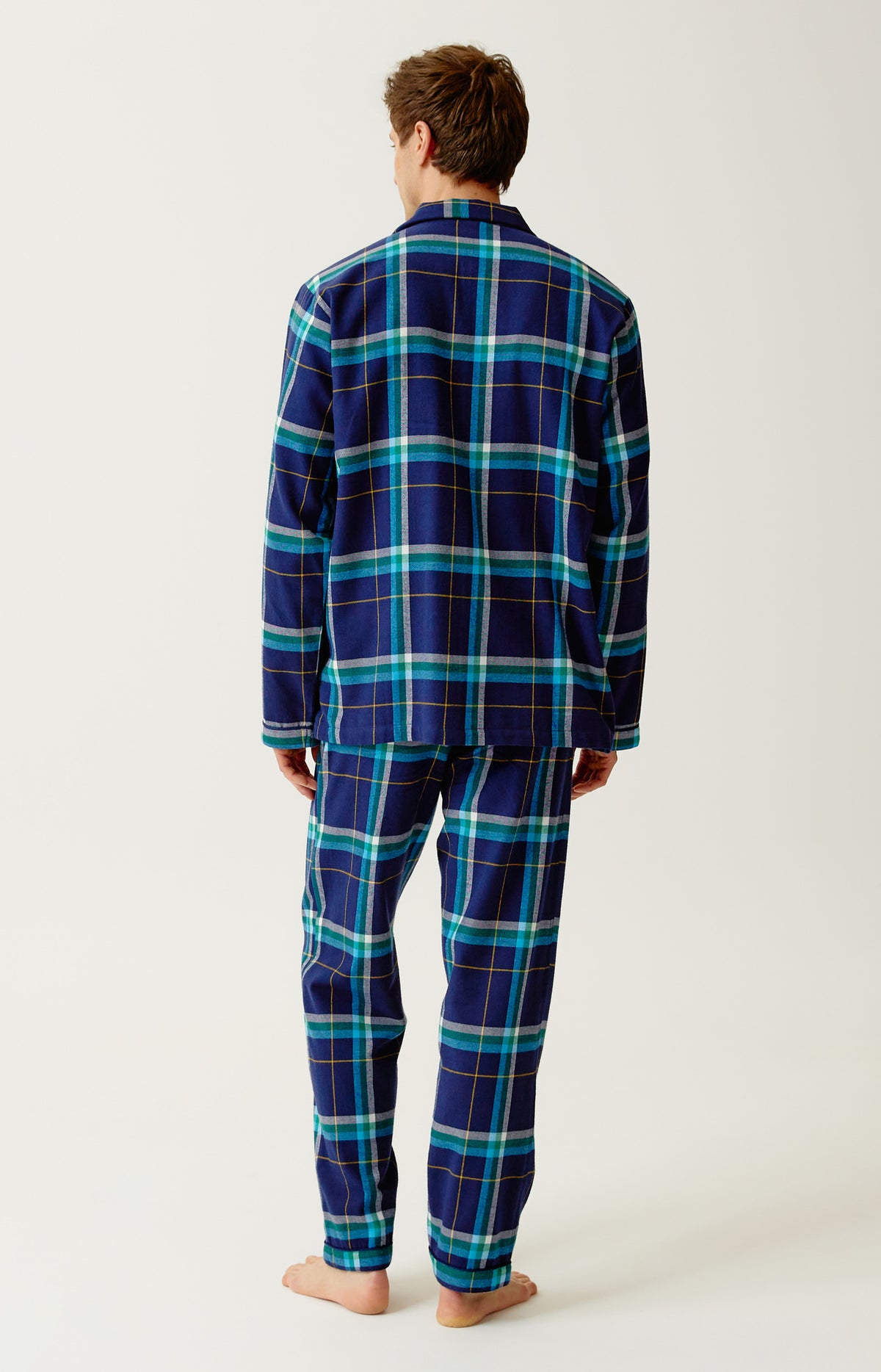 Pyjama boutonné en flanelle de coton - Mark