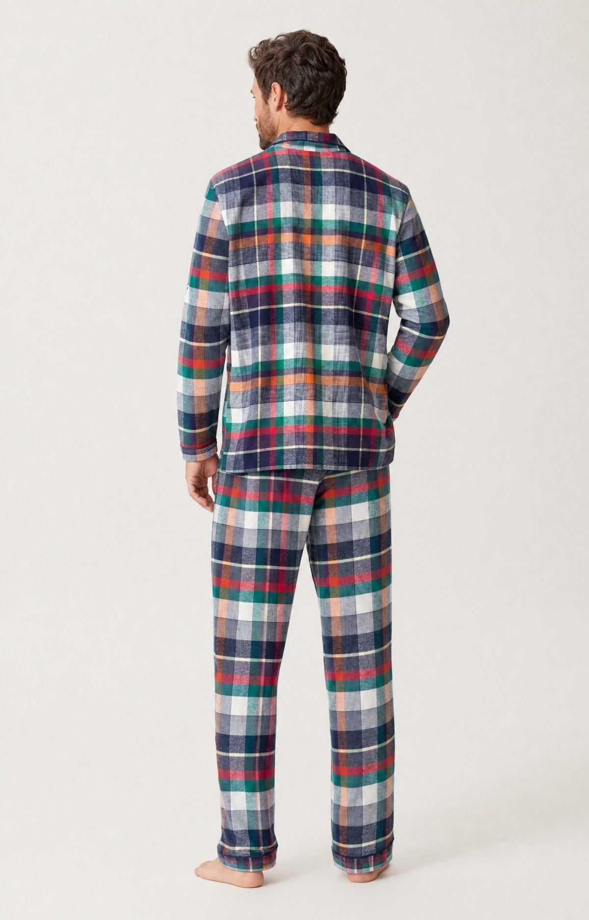 Pyjama boutonné en flanelle de coton - Owen
