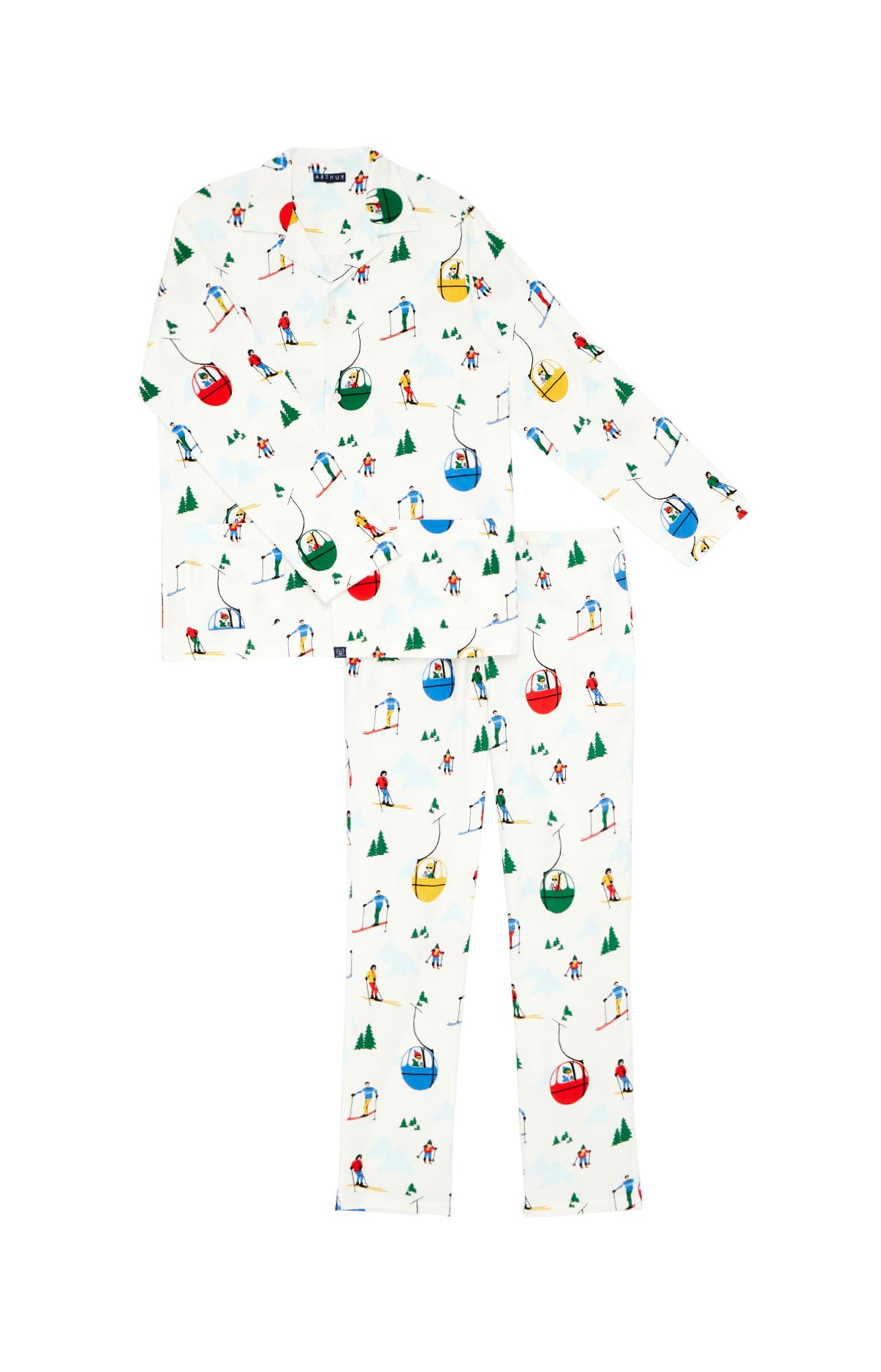 Pyjama boutonné Enfant Mont Pyjama Blanc 2