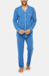 Pyjama Homme boutonné Petit Vélo Denim 1
