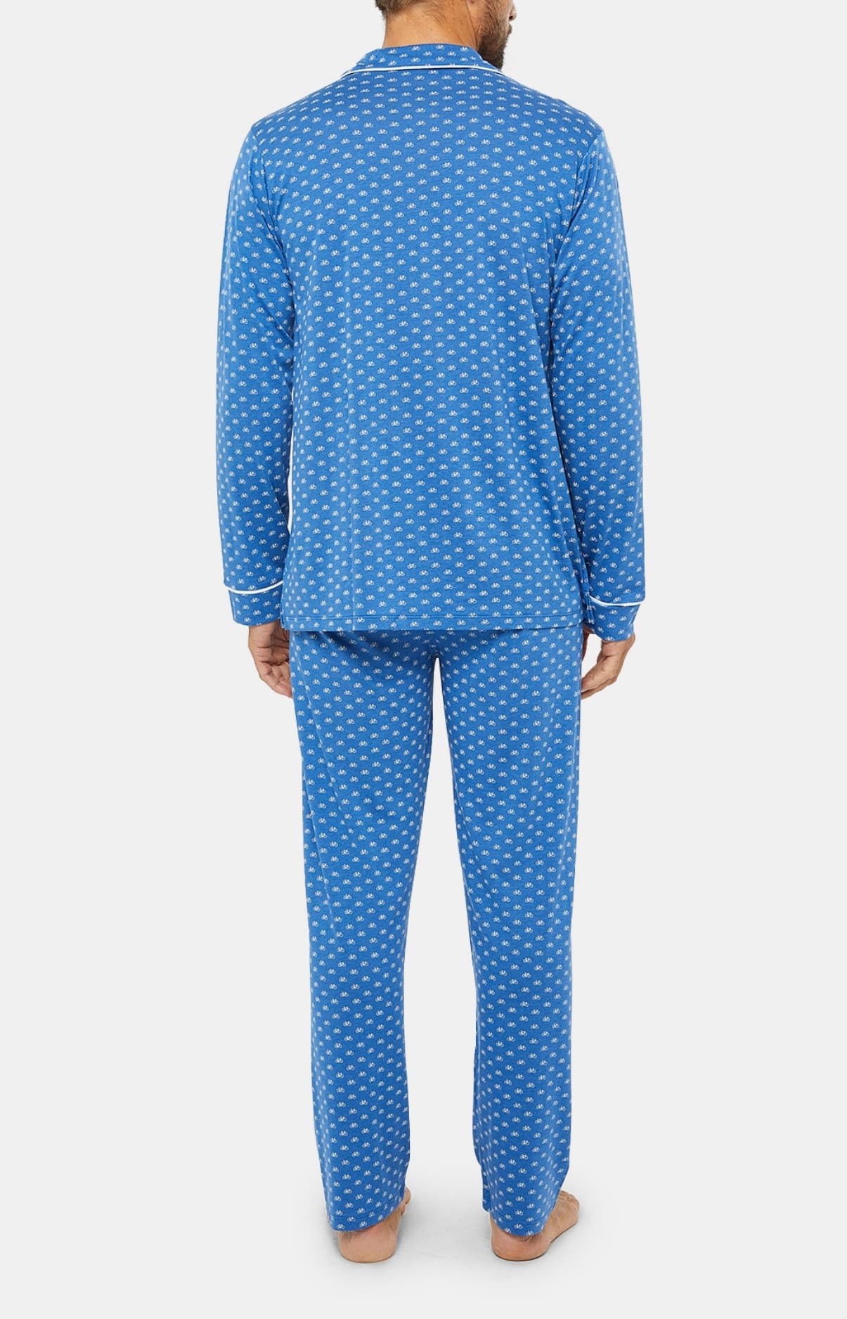 Pyjama Homme boutonné Petit Vélo Denim  5