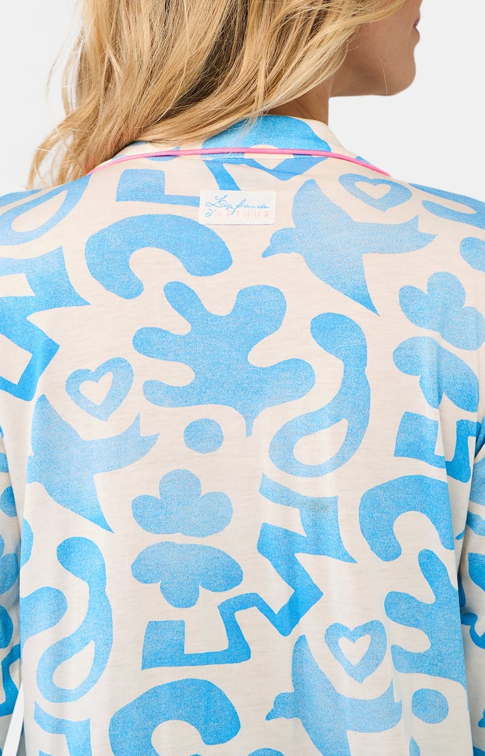 Pyjama Boutonné Femme Matis Bleu 7