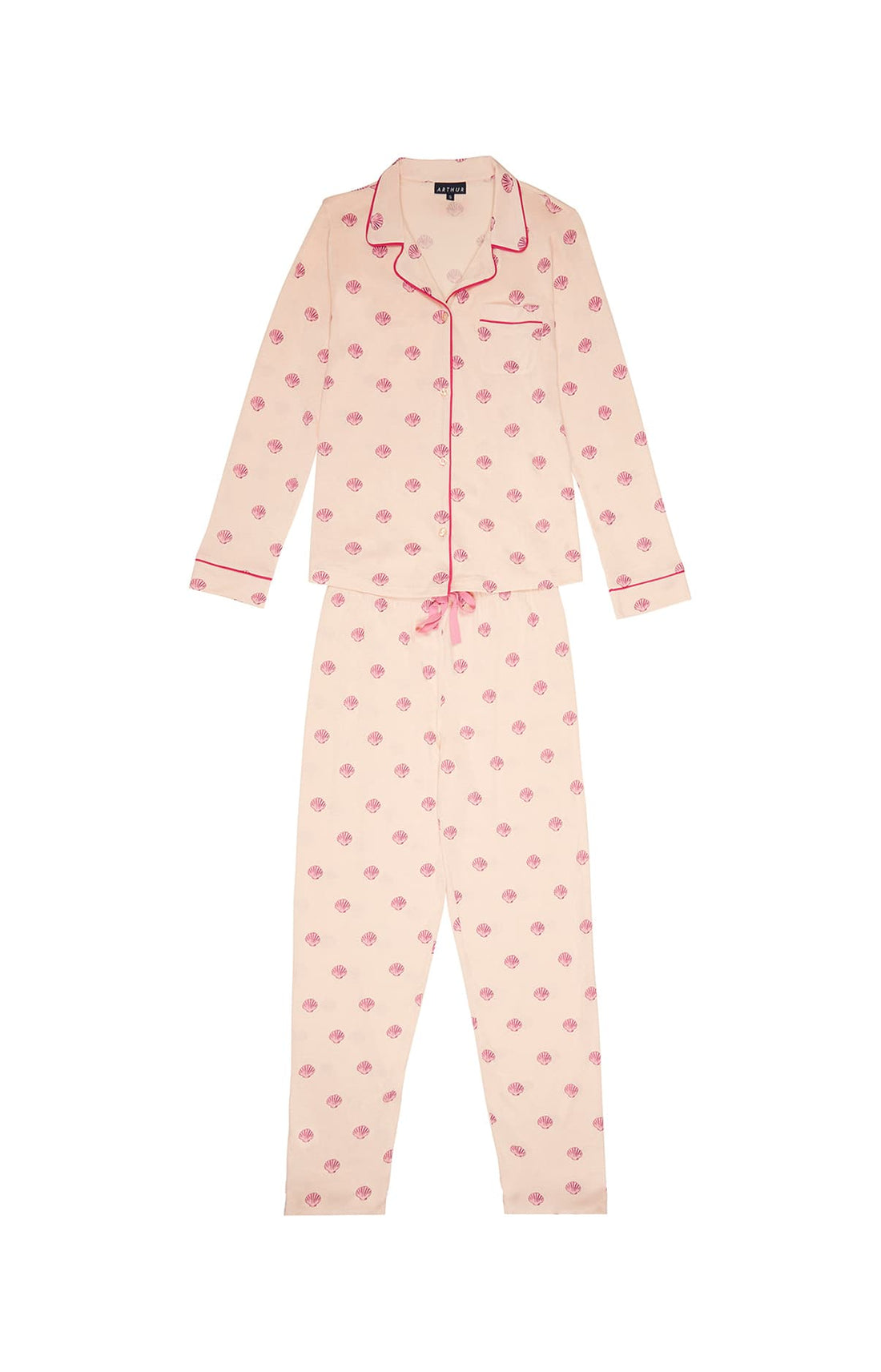 Pyjama boutonné Femme motif Coquillage 3