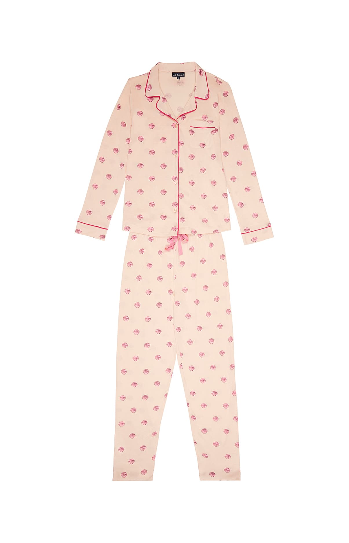 Pyjama boutonné Femme motif Coquillage 3