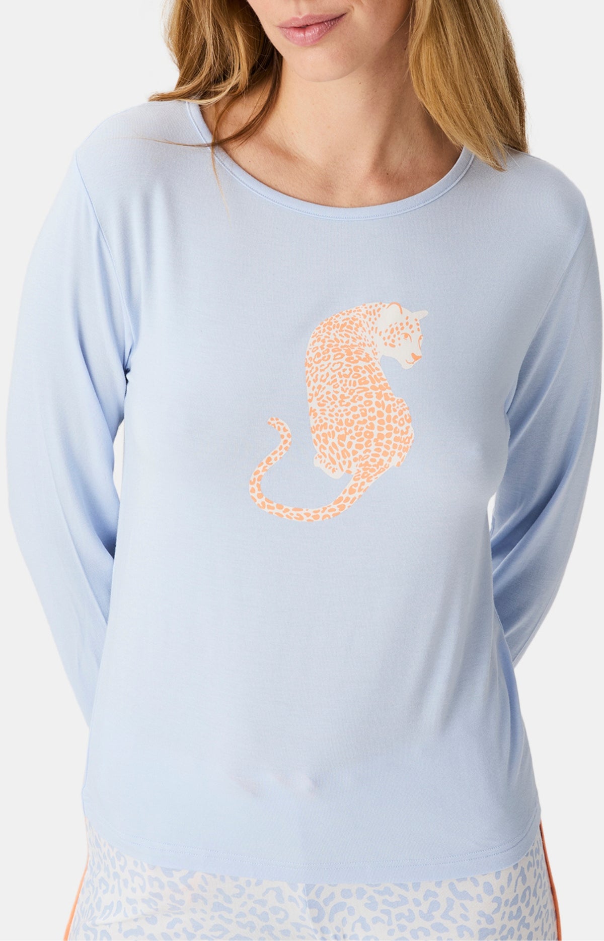 Pyjamas Femme Félina BLEU 2